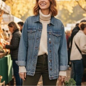 Madewell The Oversized Jean Jacket Medium Wash